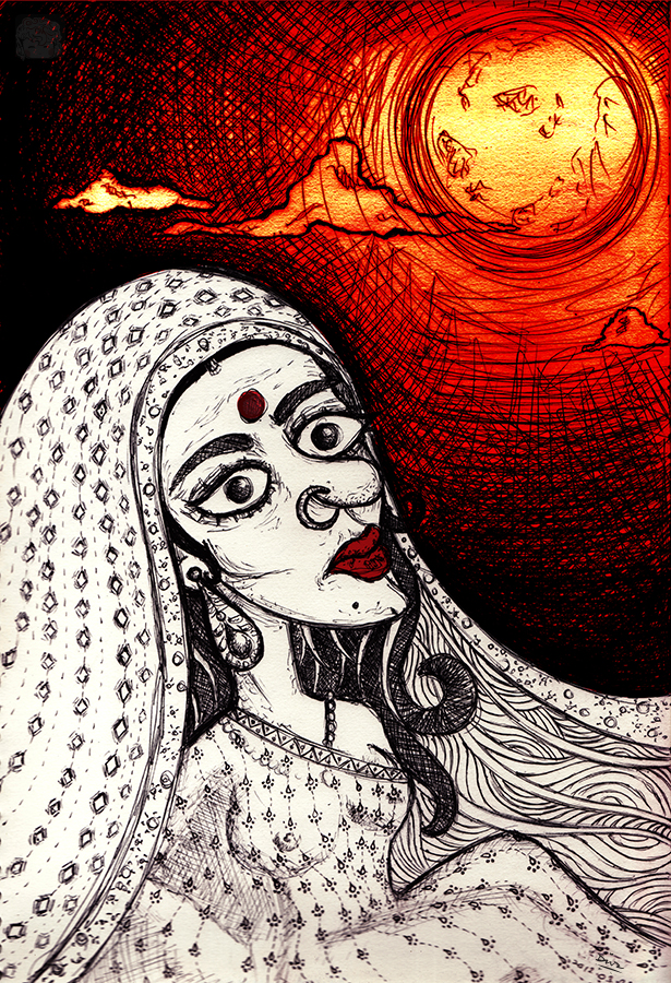 Art-of-Divya-Suvarna_Ink-paint_20120324 Another Night color