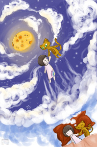 Art-of-Divya-Suvarna_Children-Illustration_04 Brownie the Cat Adventures_Sky of Dreams