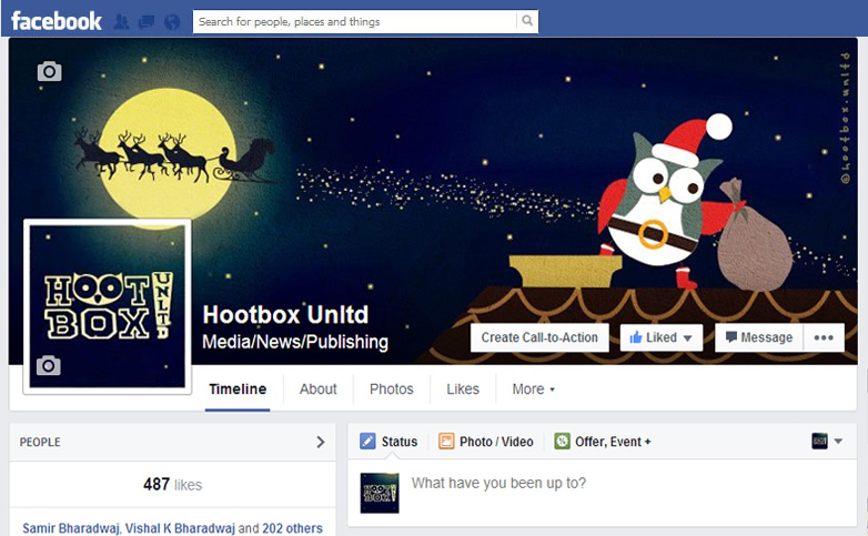 Art-of-Divya-Suvarna_Facebook-owl-cover-art_Hootbox-Unltd_Christmas-Santa-Claus-owl-chimney_16