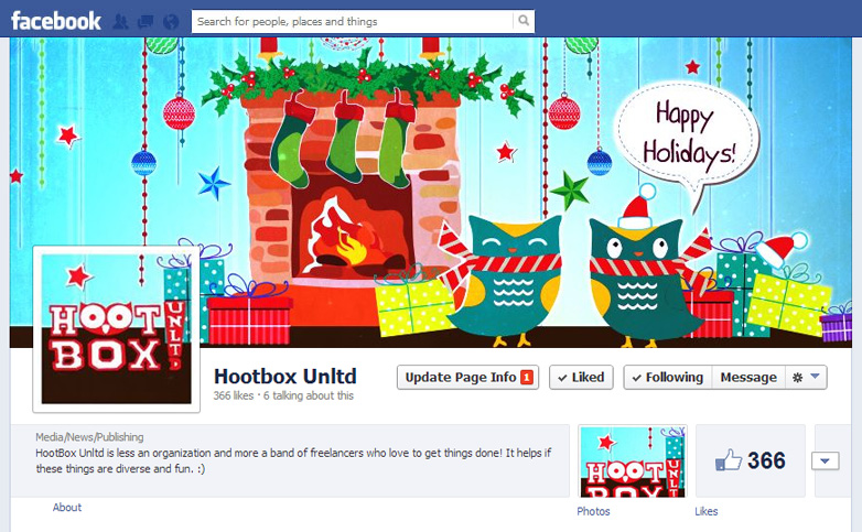 Art-of-Divya-Suvarna_Facebook-owl-cover-art_Hootbox-Unltd_Happy-holiday-christmas-owl_11