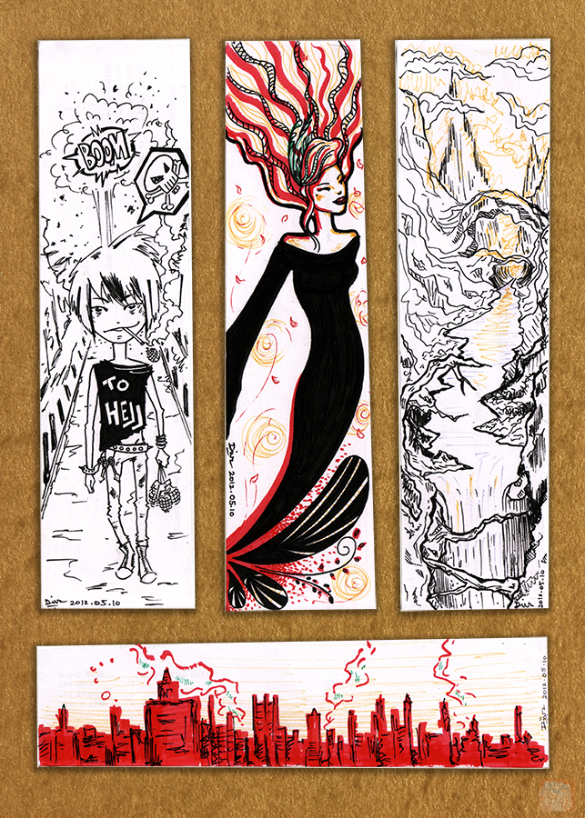 Art-of-Divya-Suvarna_Ink-paint_20120510 Bookmarks
