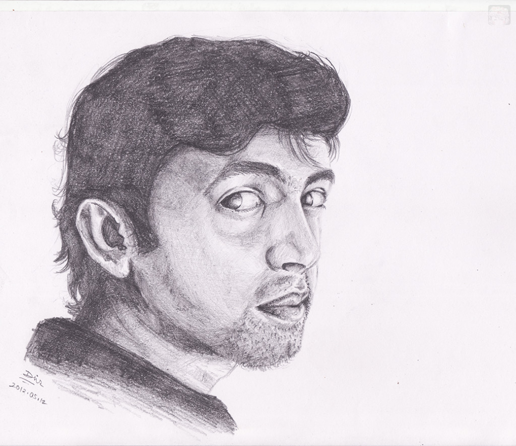 Art-of-Divya-Suvarna_Ink-paint_20120512 Portrait Rahul