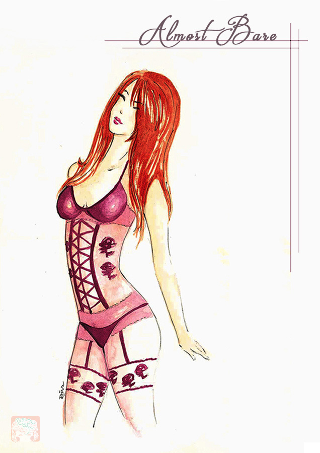 art-of-divya-suvarna_almost-bare-lingerie-sketches_Lingerie Fashion Illustrations01